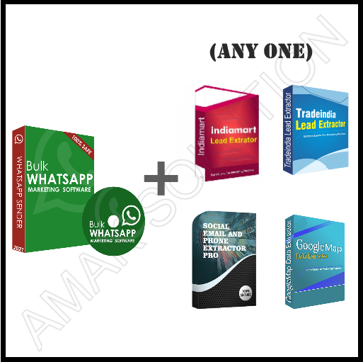 WhatsApp Marketing + 1 Data Extractor Software